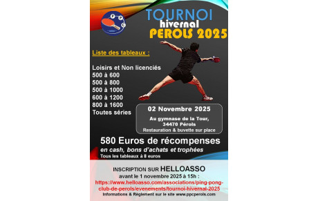 Tournoi Hivernal 2025